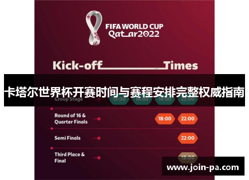 卡塔尔世界杯开赛时间与赛程安排完整权威指南