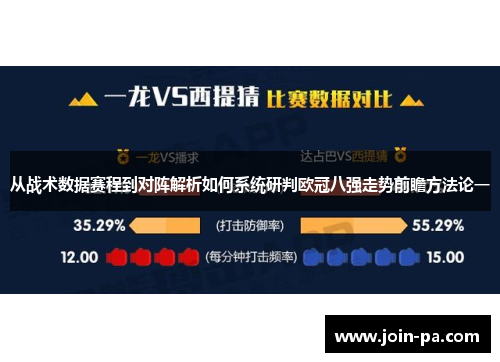 从战术数据赛程到对阵解析如何系统研判欧冠八强走势前瞻方法论一 从战术数据赛程到对阵解析如何系统研判欧冠八强走势前瞻方法论一